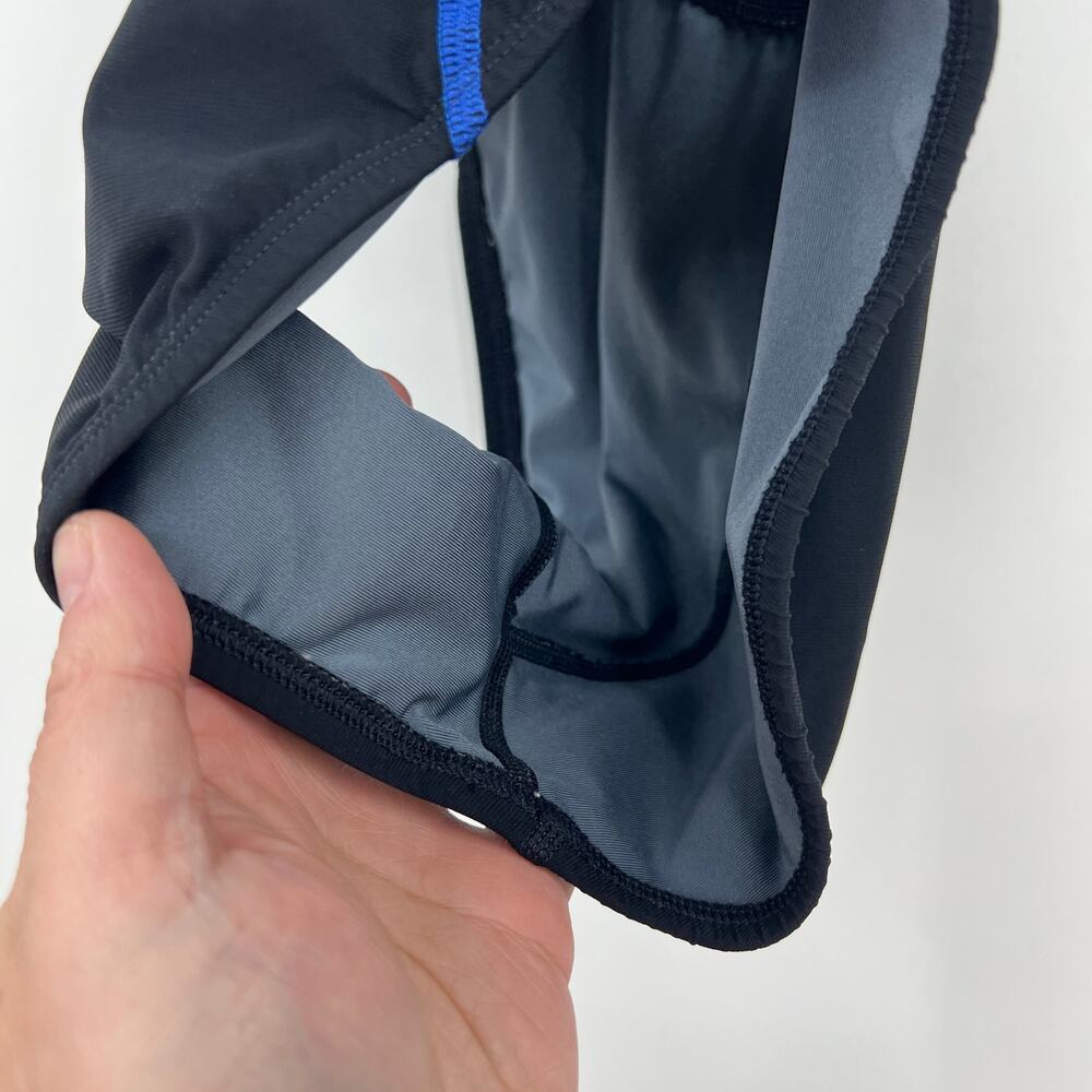 Speedo Power Plus One Piece Swimsuit Womens 28 Blue Black Crossback Athletic - Picture 9 of 12